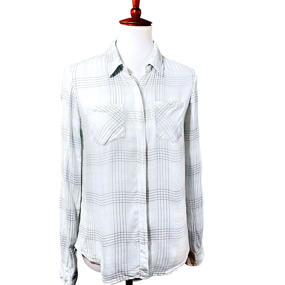 Pendleton Blue Plaid Super Soft Button Down Shirt… - image 1